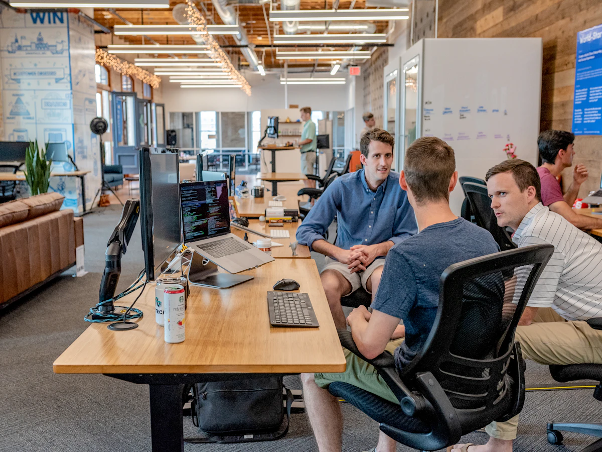 Strategy meeting with advisors